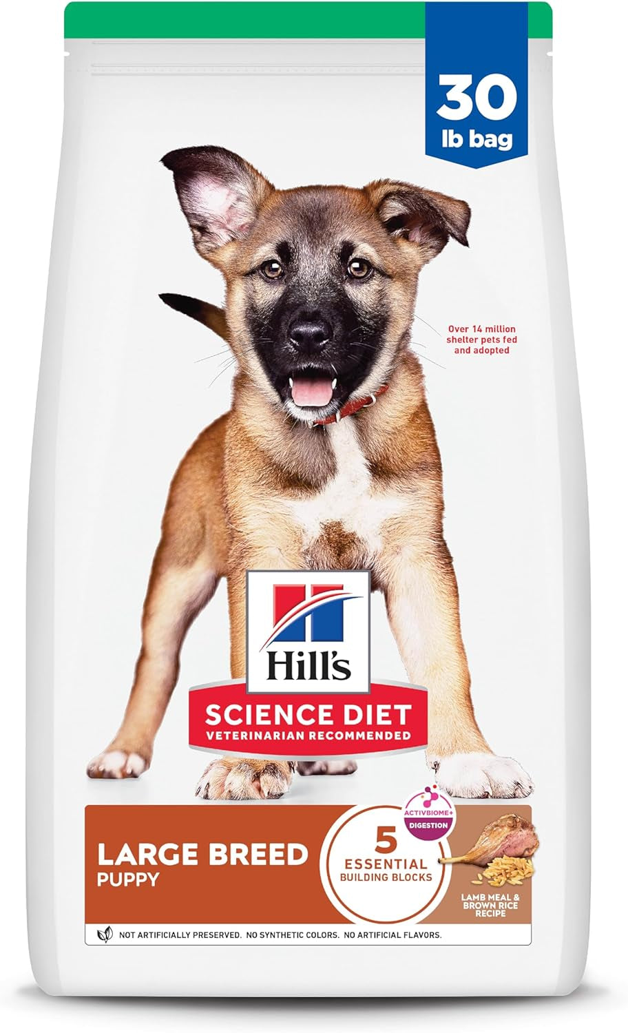 Hill'S Science Diet Puppy, Large Breed Puppy Premium Nutrition, Dry Dog Food, Chicken & Brown Rice, 15.5 Lb Bag